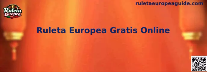 Interfaz interactiva de Ruleta Europea Gratis Online